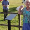 Gillian Wills unveils the DSGC and Enterprise Plaque