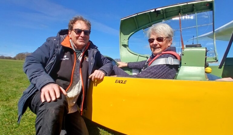 JP and JB with the Eagle (Mark Layton)