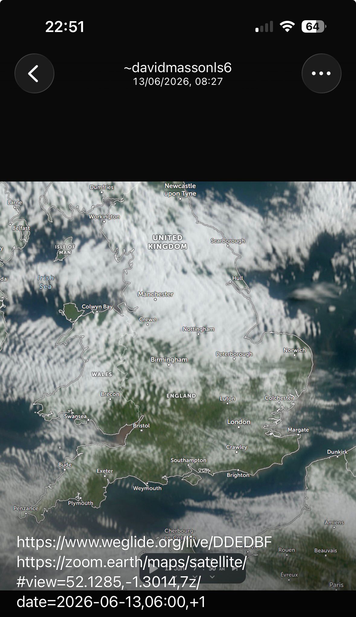 A satellite wave day