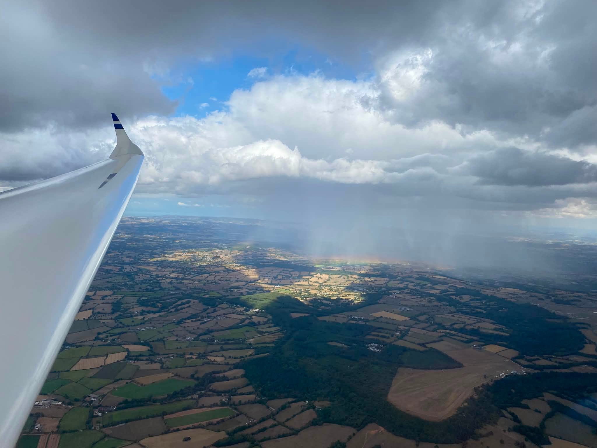 Showers over Dunkeswell (Mike Sloggett)