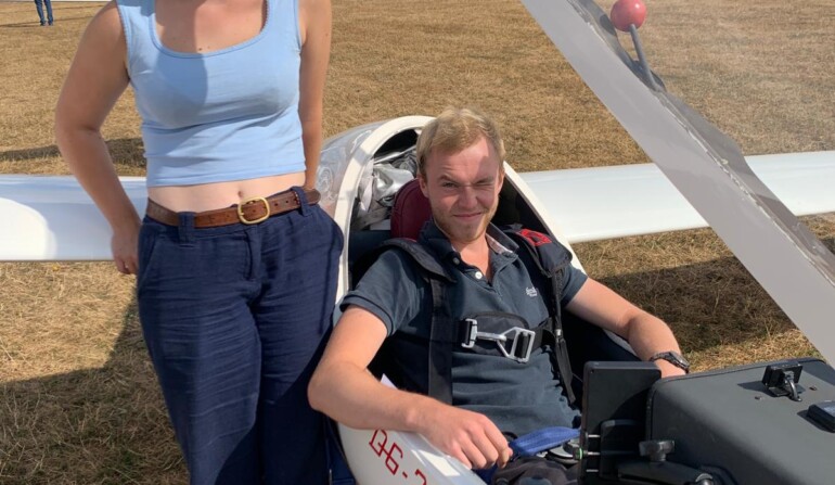 Dan and Adelaide on the grid (Sally Hender)