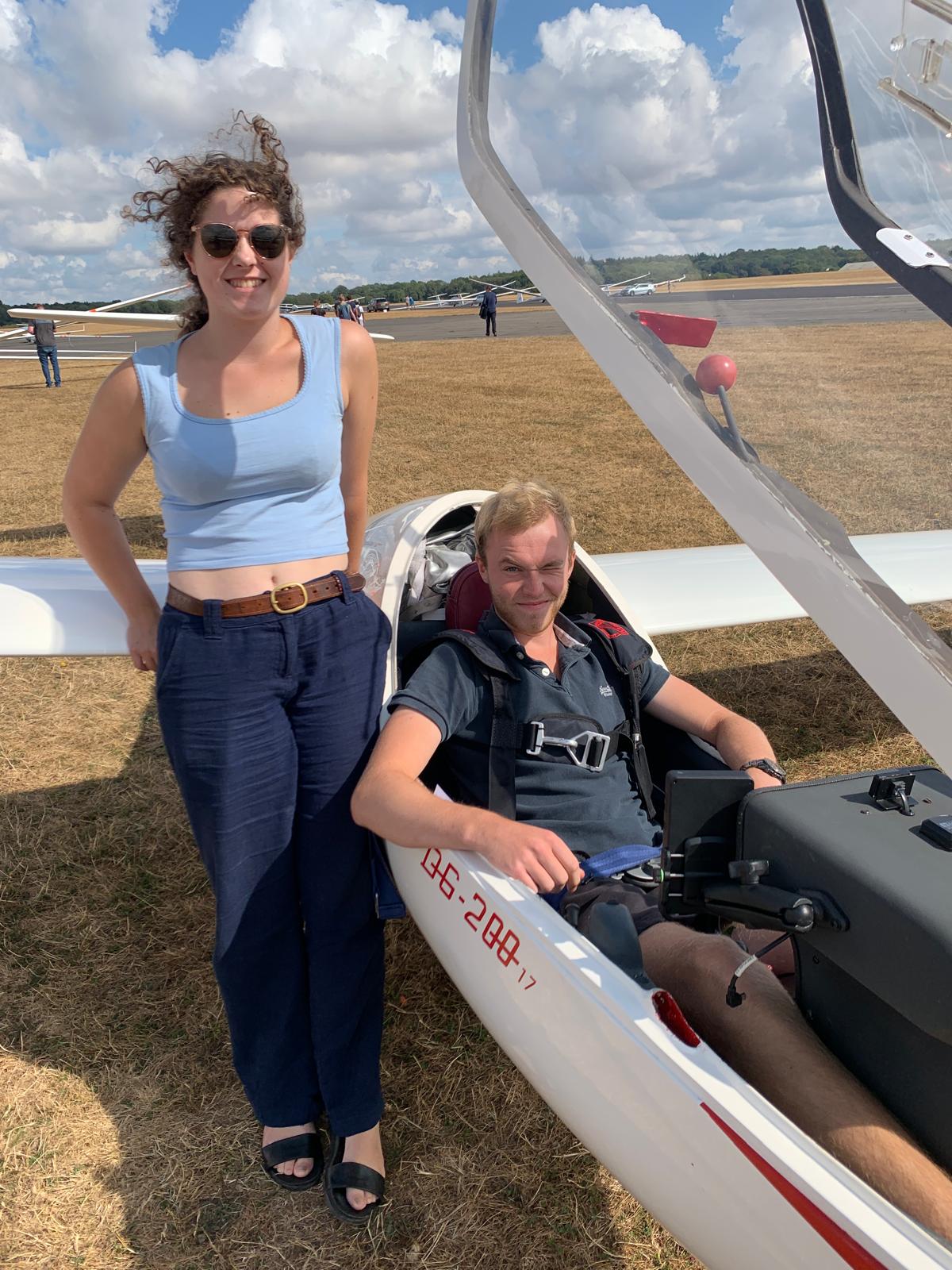 Dan and Adelaide on the grid (Sally Hender)