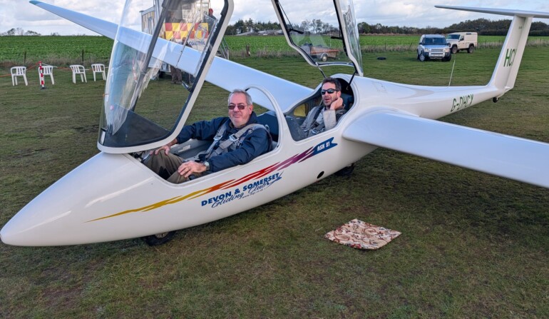 Callum Ellis tries out the back seat (Richard Lean)